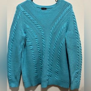 Talbots turquoise, sweater, size medium